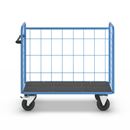 Postbur 500 kg Noor, med gallerväggar, på 3 sidor, längd 1420 mm