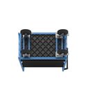 Postbur 500 kg Noor, med gallerväggar, på 3 sidor, längd 950 mm, inkl. 2 hyllplan