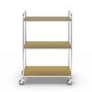 Hyllvagn Telma ESD, 4 länkhjul, 3 hyllor, LxBxH 980 x 585 x 1445 mm