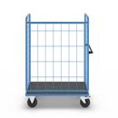 Rullbur med trådgaller Ilotar, lastkapacitet 500 kg, massivgummihjul, lastyta LxB 1140 x 730 mm
