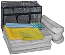 Spillkit  Herbert, väska, tätningsmatta, absorptionsduk, volym 50 l, utförande universal, grå