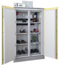 Säkerhetsskåp för batteriförvaring Ava, med brandhämmande system, HxB 2250 x 1212 mm, 2 grenuttag