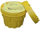Spillkit Enar, i säkerhetsfat, volym 75 l, utförande kemikalier, gul