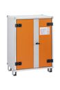 Batteriskåp Arthur, med fötter, höjd 1110 mm, 400 V, orange/grå