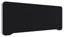 Bordsskärm Edge, 1200x400 mm, toppmonterad, svart, vit