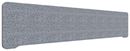 Bordsskärm Edge, 2000x400 mm, toppmonterad grå, grå