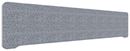 Bordsskärm Edge, 2000x400 mm, toppmonterad grå, vit