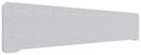 Bordsskärm Edge, 2000x400 mm, toppmonterad ljusgrå, vit