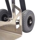 Säckkärra i aluminium Therese, lastkapacitet 350 kg, polyuretan, punkteringsfritt