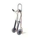 Säckkärra i aluminium Therese, lastkapacitet 350 kg, polyuretan, punkteringsfritt