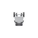 Säckkärra i aluminium Therese, lastkapacitet 350 kg, med lyftplattform, polyuretan, punkteringsfritt