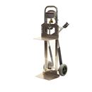 Säckkärra i aluminium Therese, lastkapacitet 350 kg, med lyftplattform, polyuretan, punkteringsfritt