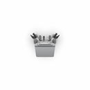 Säckkärra i aluminium Therese, lastkapacitet 350 kg, med lyftplattform, polyuretan, punkteringsfritt