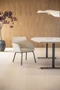 Konferensbord Elips, höjd 720 mm, BxD 3800 x 1200/800 mm, vit/svart