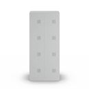 Klädskåp med två fack Amsterdam, 2 sektioner, bredd 800 mm, 4 fack, ljusgrå