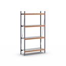 Hyllställ Aleyna, belastning per sektion 1600 kg, med stålhyllor, HxBxD 2500 x 1400 x 500 mm, grundsektion