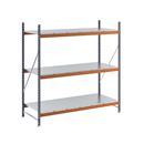 Hyllställ Aleyna, belastning per sektion 1600 kg, med stålhyllor, HxBxD 2000 x 1900 x 800 mm, grundsektion