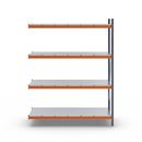 Hyllställ Aleyna, belastning per sektion 1600 kg, med stålhyllor, HxBxD 2500 x 1900 x 800 mm, utbyggnadssektion