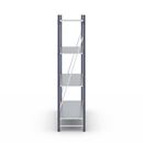 Hyllställ Aleyna, belastning per sektion 1600 kg, med stålhyllor, HxBxD 2500 x 1900 x 600 mm, grundsektion