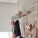 Klädfack Savalen, enkelsidig, B 600 mm, svart, modell A, utbyggnad