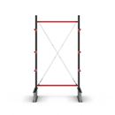 Grenställ Attillo, enkelsidig, HxB 3000 x 1500 mm, arm 600 mm, grundsektion