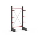 Grenställ Attillo, enkelsidig, HxB 3000 x 1500 mm, arm 600 mm, grundsektion