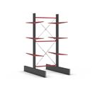 Grenställ Attillo, dubbelsidig, HxB 3500 x 1500 mm, arm 1000 mm, grundsektion
