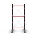 Grenställ Attillo, dubbelsidig, HxB 3500 x 1500 mm, arm 1000 mm, grundsektion